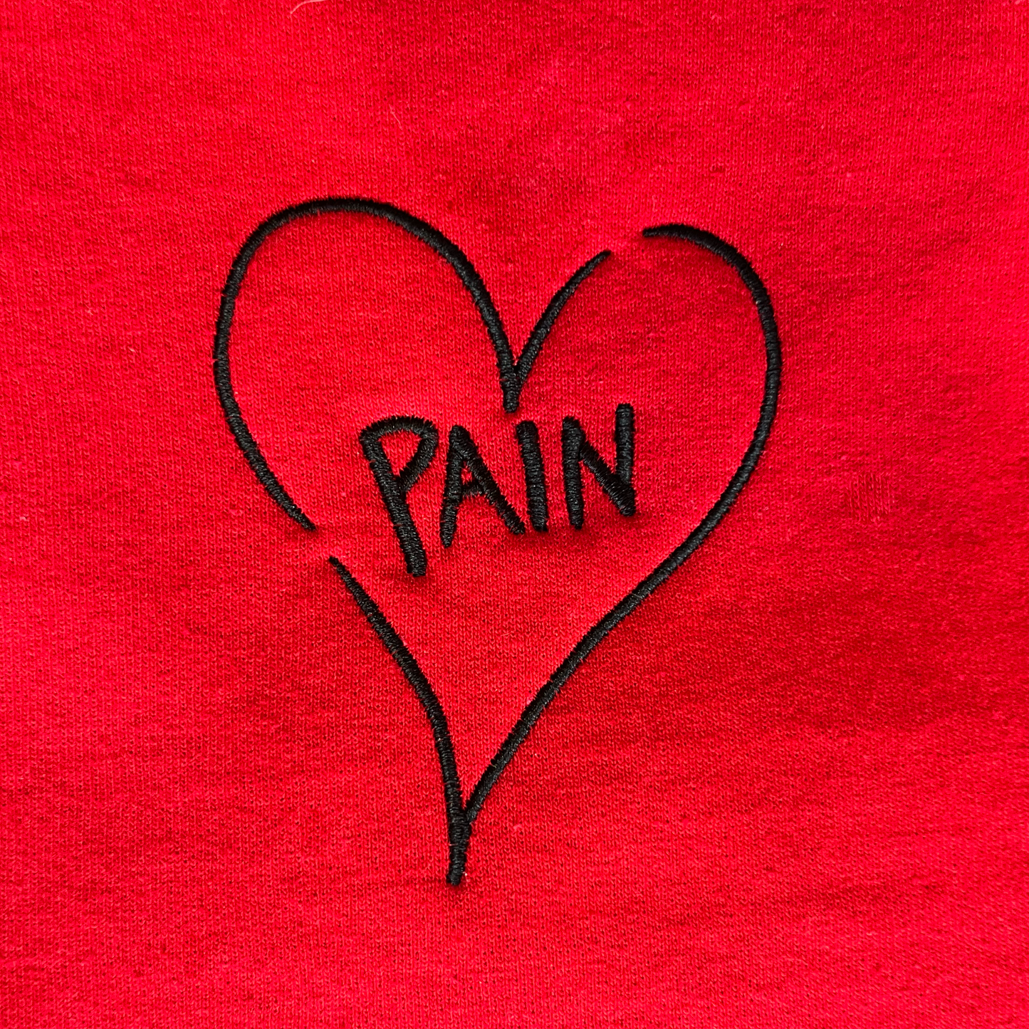 Embroidered Pain Sweatshirt